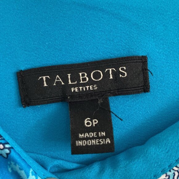 SOLD Talbots Paisley Fit + Flair Dress - Picture 3 of 12